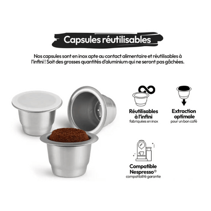 Capsules Réutilisables Nespresso – Savourez Votre Café Tout en Préservant la Planète