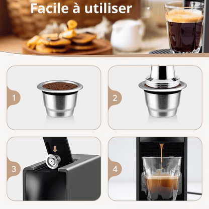 Capsules Réutilisables Nespresso – Savourez Votre Café Tout en Préservant la Planète